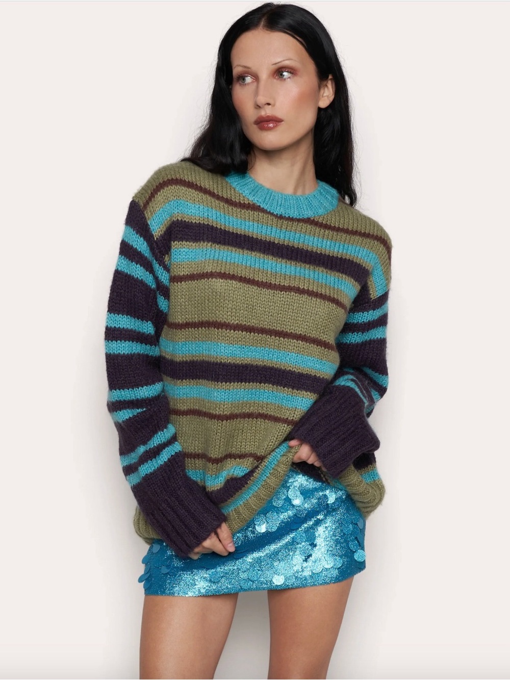 Danielle Guizio Oversized Crewneck Sweater